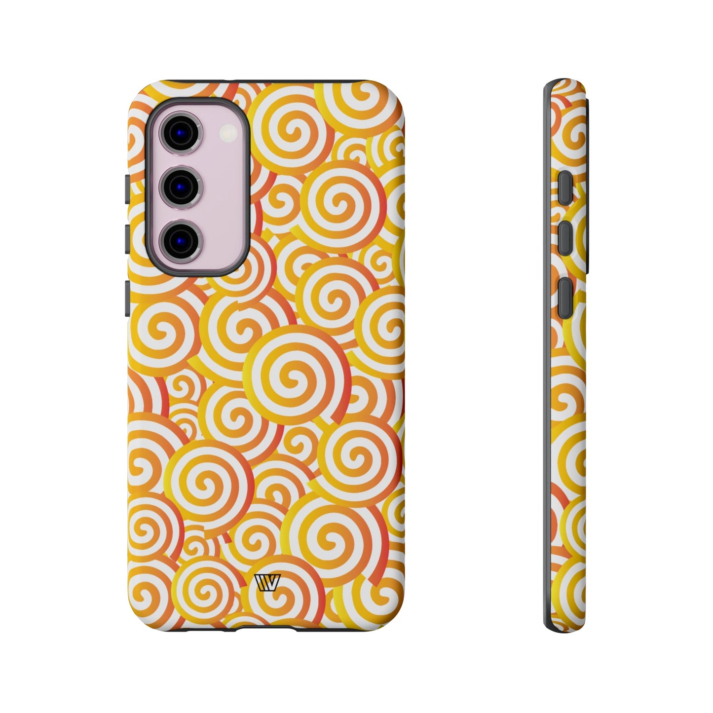 Abstract Spiral Orange | Tough Phone Case, view 2048 — Soul Flow Apparel