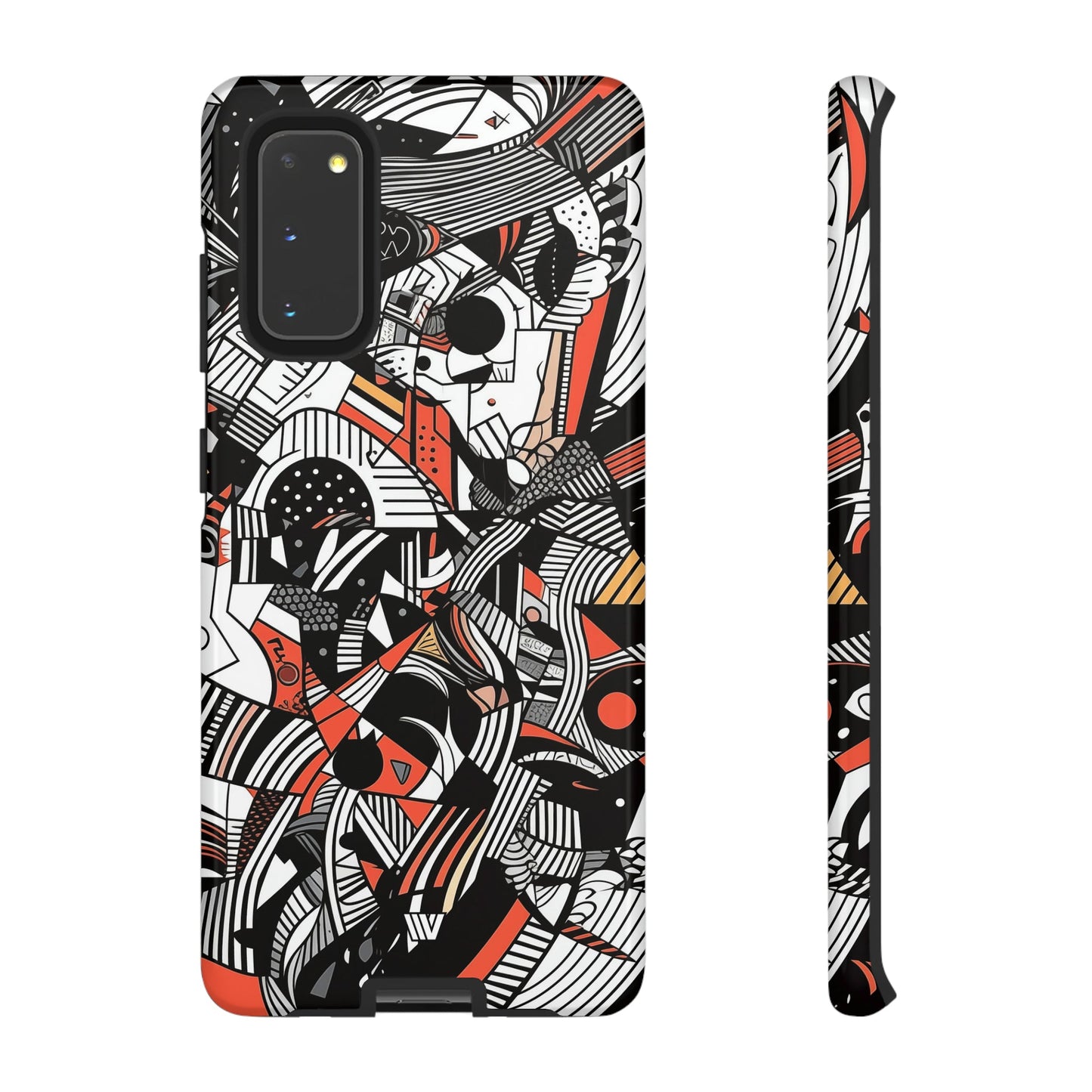 Abstract Doodle #3 | Tough Phone Case, view 2048 — Soul Flow Apparel