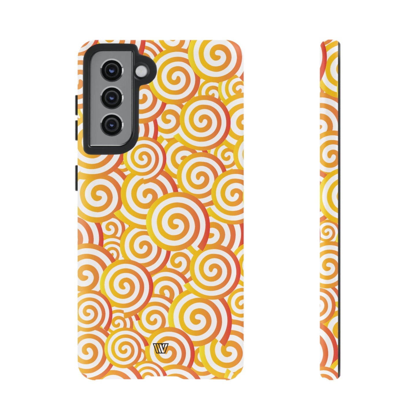 Abstract Spiral Orange | Tough Phone Case, view 2048 — Soul Flow Apparel