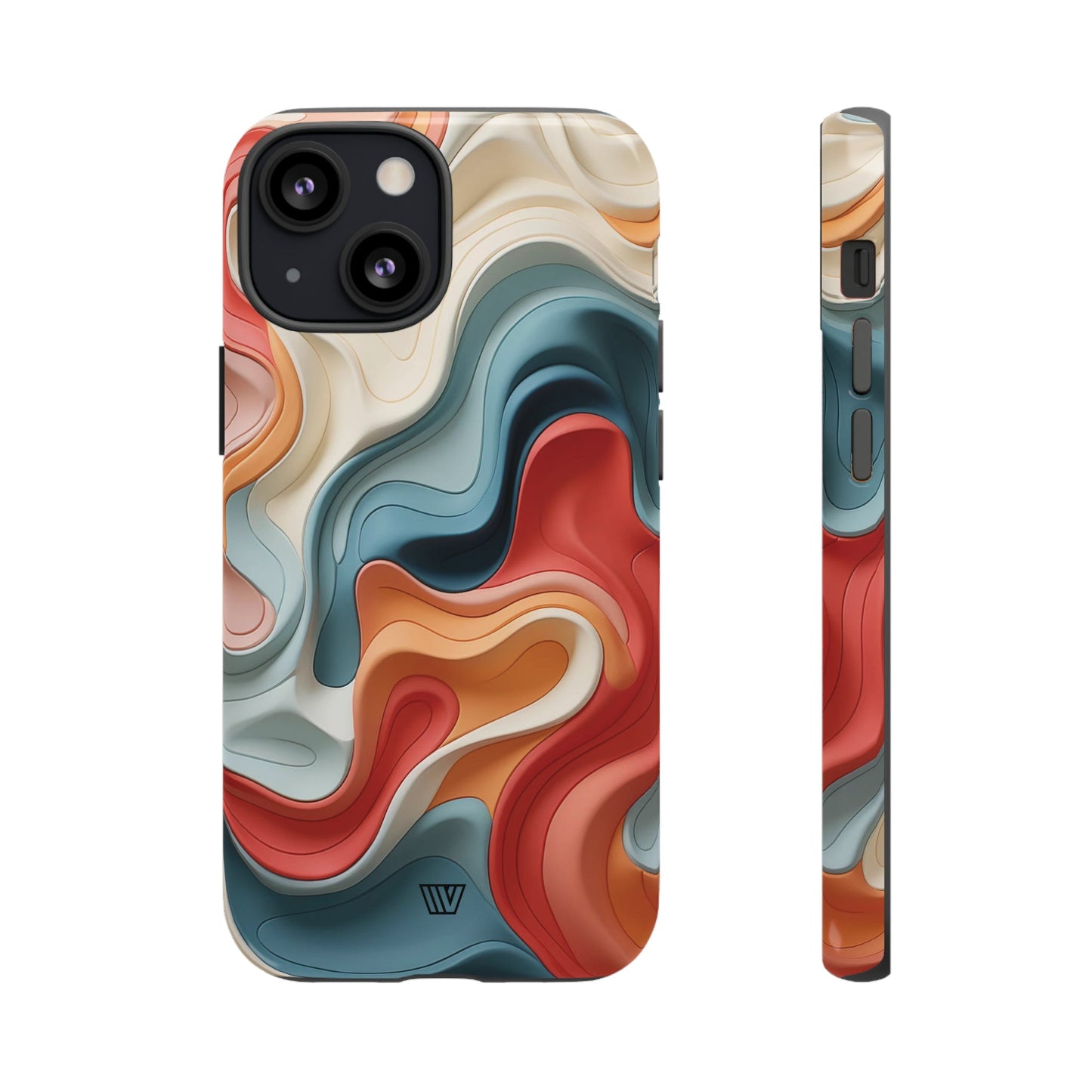 3d Colorful Clay | Tough Phone Case, view 2048 — Soul Flow Apparel