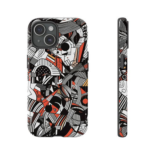 Abstract Doodle #3 | Tough Phone Case, view 2048 — Soul Flow Apparel