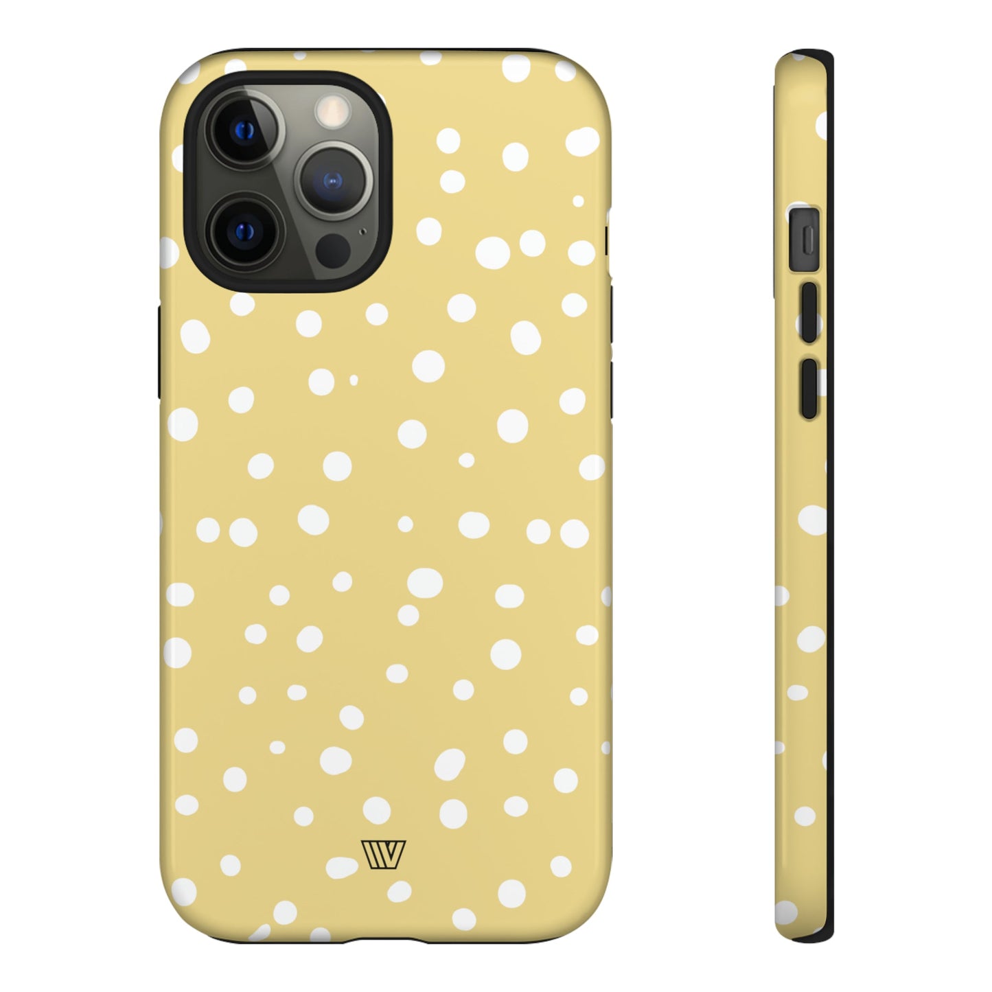 Muted Yellow Dots | Tough Phone Case, view 2048 — Soul Flow Apparel