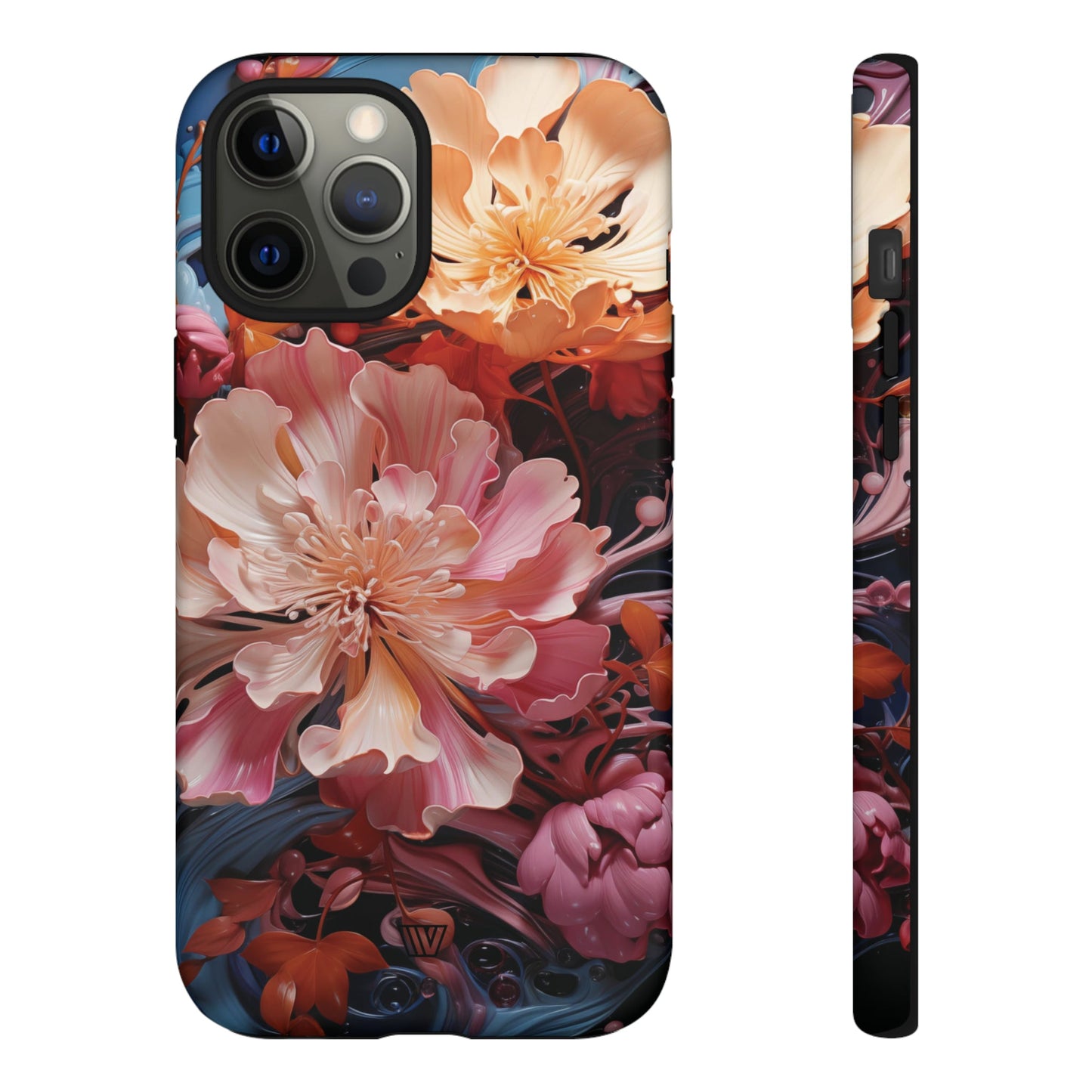 Paint Swirl Flowers | Tough Phone Case, view 2048 — Soul Flow Apparel