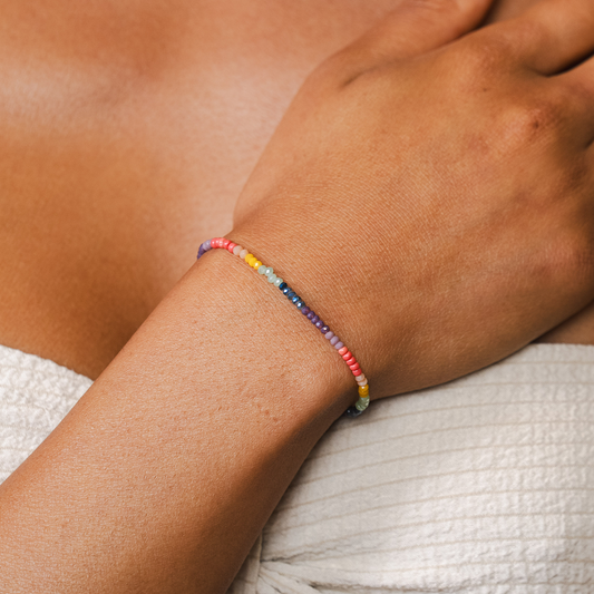 "live Bright. Be Bold" Goddess Bracelet, view 4 — Soul Flow Apparel