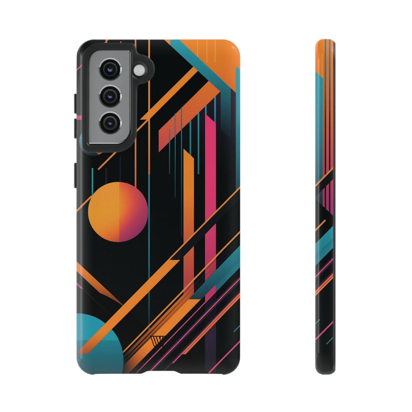 Bold Retro Lines | Tough Phone Case, view 2048 — Soul Flow Apparel