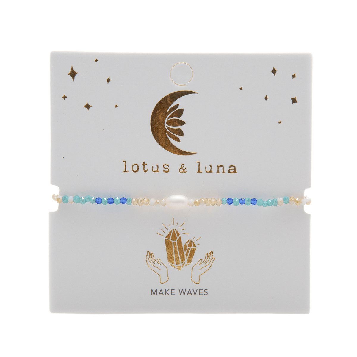 "make Waves" Goddess Bracelet, view 4 — Soul Flow Apparel