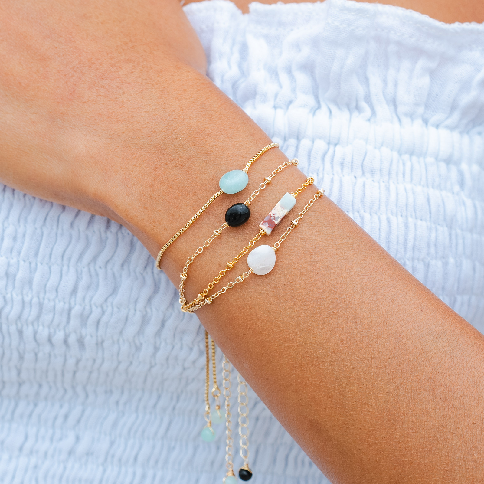 African Jasper Bracelet, view 1 — Soul Flow Apparel