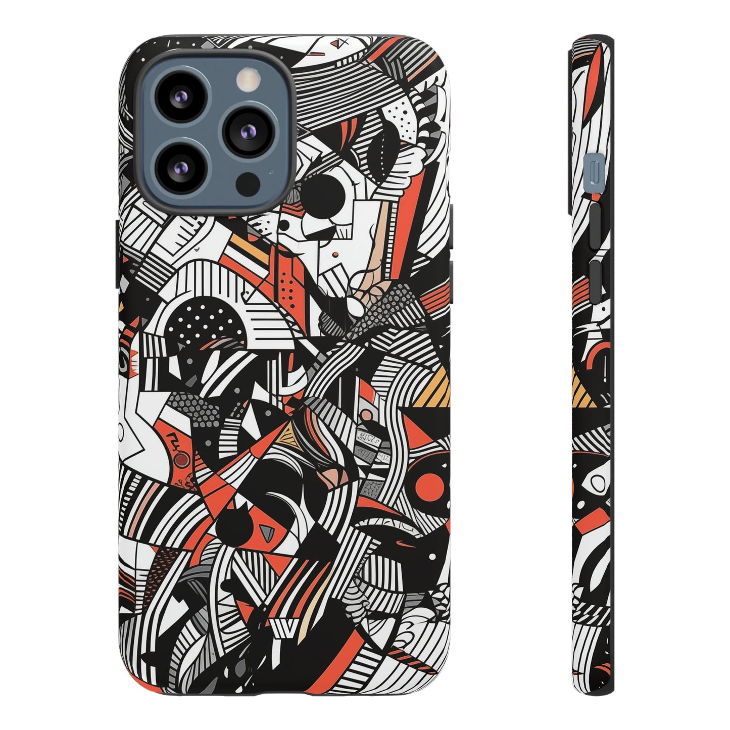 Abstract Doodle #3 | Tough Phone Case, view 2048 — Soul Flow Apparel