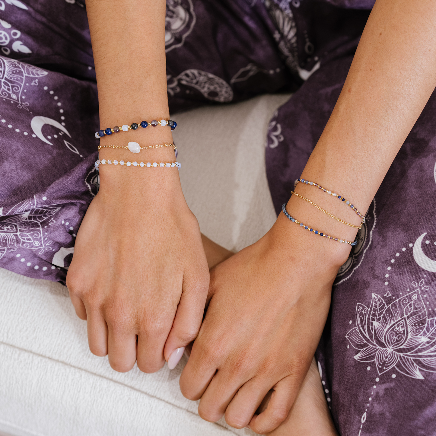 Shanti Namaste Bracelet, view 6 — Soul Flow Apparel