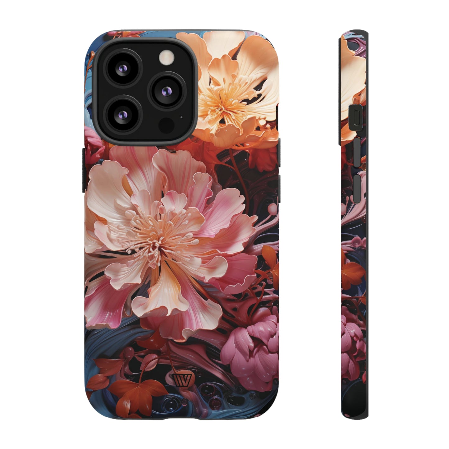 Paint Swirl Flowers | Tough Phone Case, view 2048 — Soul Flow Apparel
