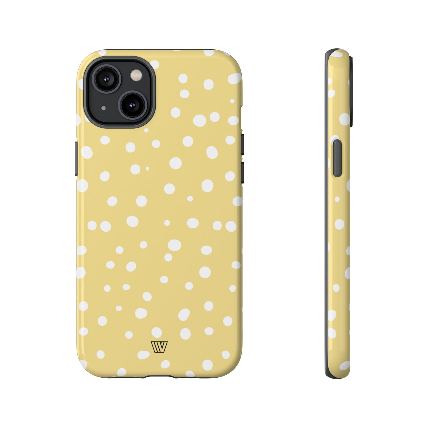 Muted Yellow Dots | Tough Phone Case, view 2048 — Soul Flow Apparel
