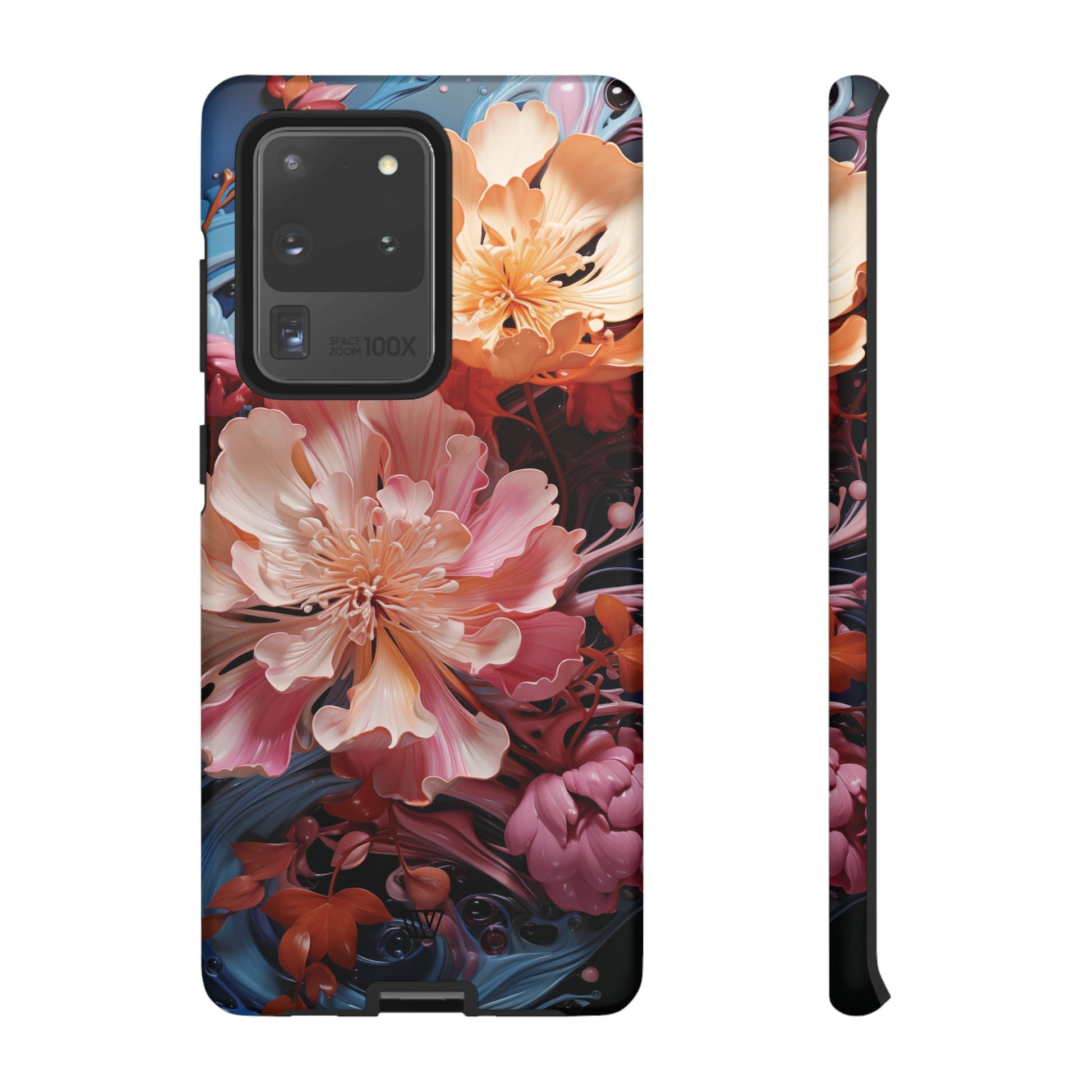 Paint Swirl Flowers | Tough Phone Case, view 2048 — Soul Flow Apparel