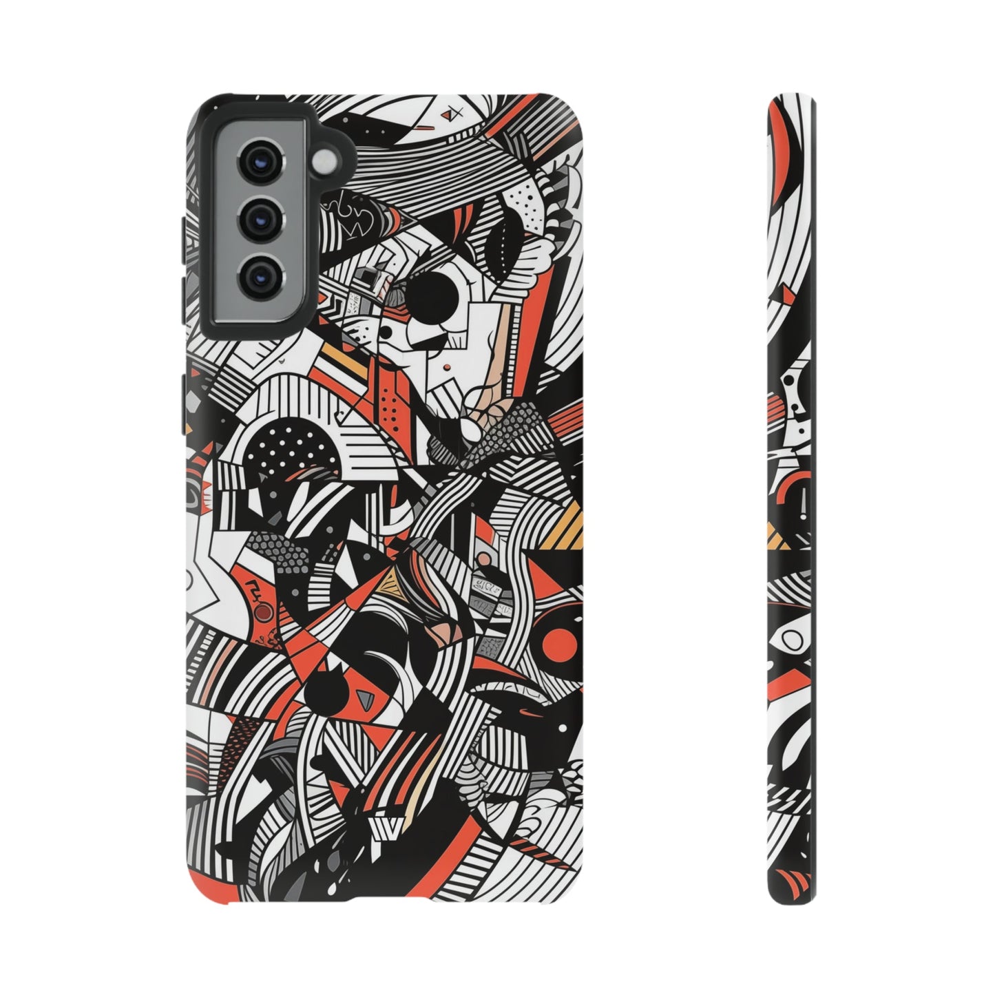 Abstract Doodle #3 | Tough Phone Case, view 2048 — Soul Flow Apparel