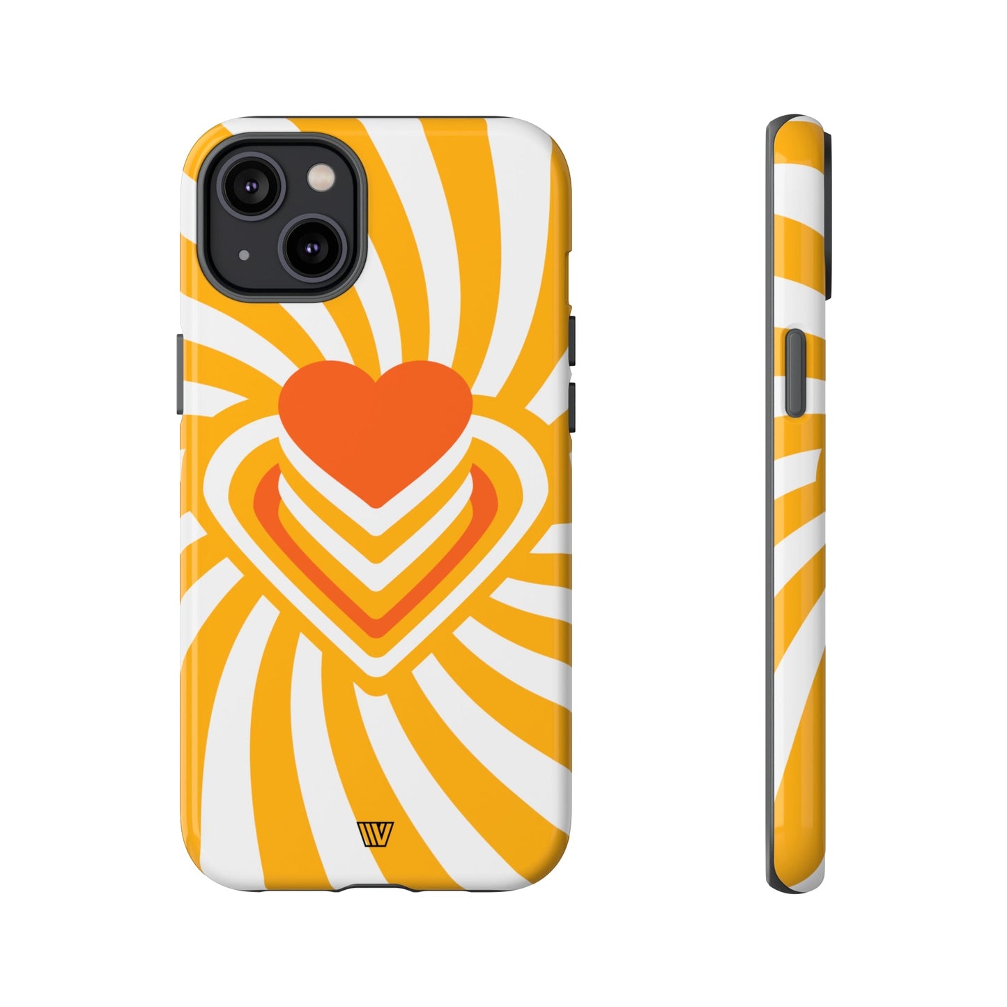 Heart Ray Stack | Tough Phone Case, view 2048 — Soul Flow Apparel