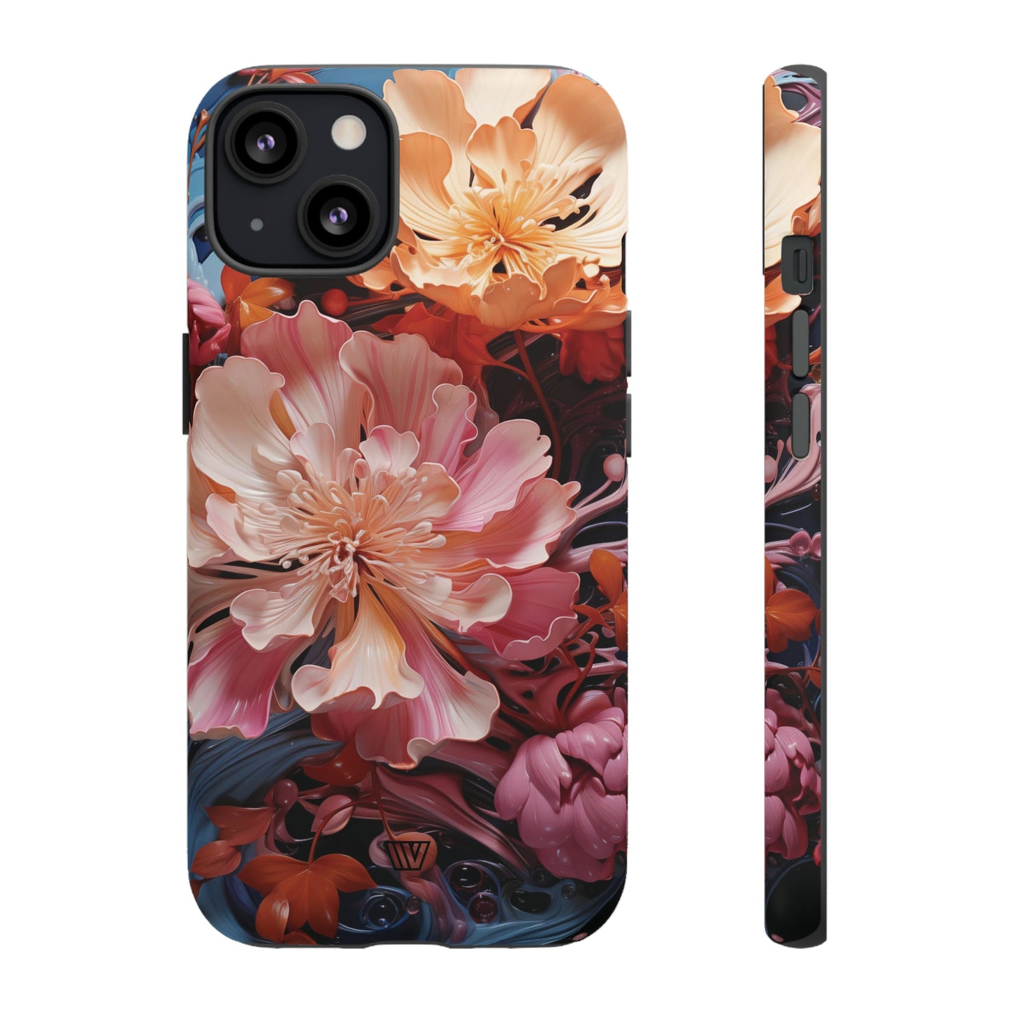 Paint Swirl Flowers | Tough Phone Case, view 2048 — Soul Flow Apparel