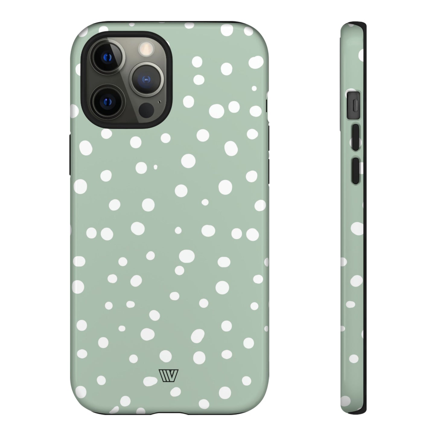 Pastel Green Dots | Tough Phone Case, view 2048 — Soul Flow Apparel