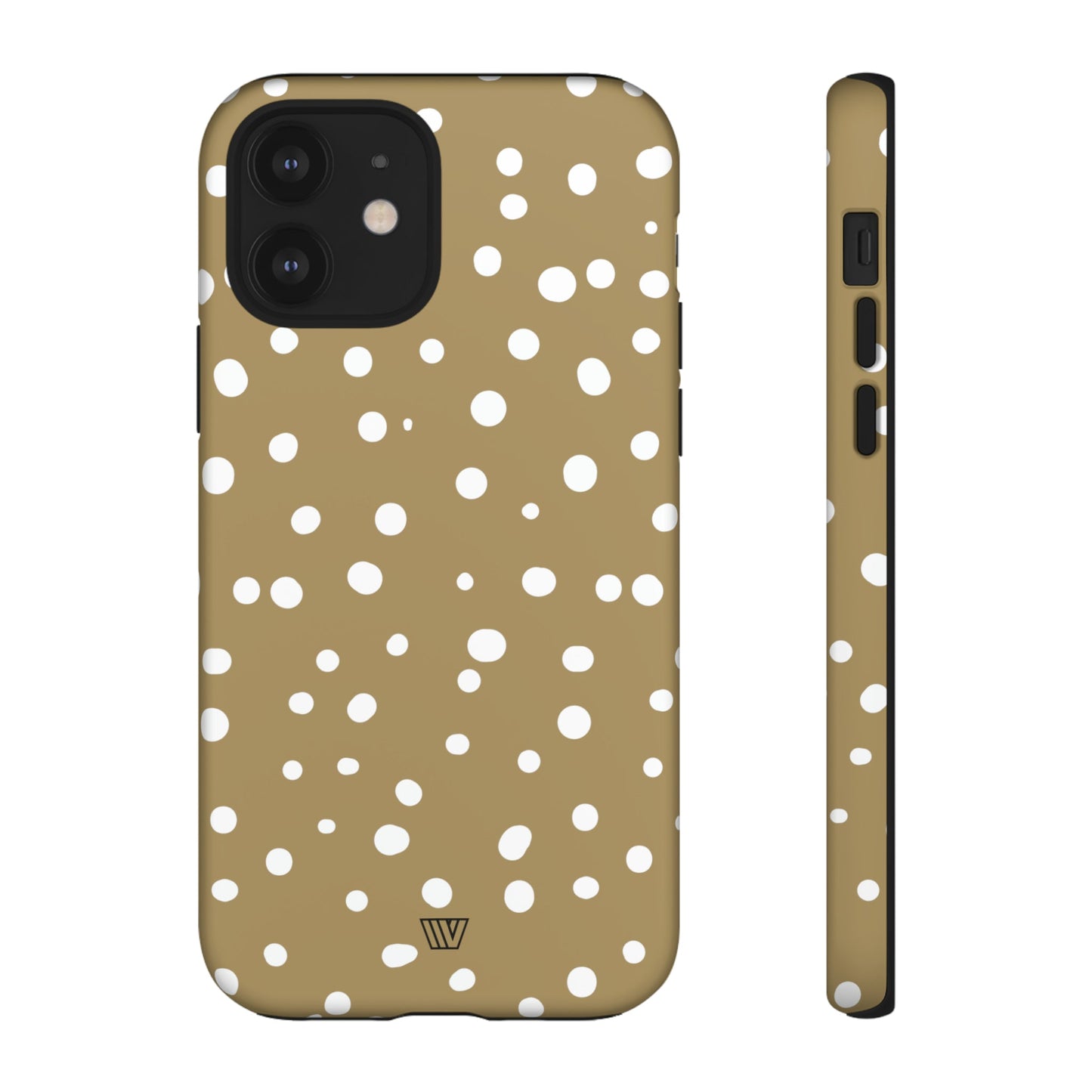 Dark Beige Dots | Tough Phone Case, view 2048 — Soul Flow Apparel