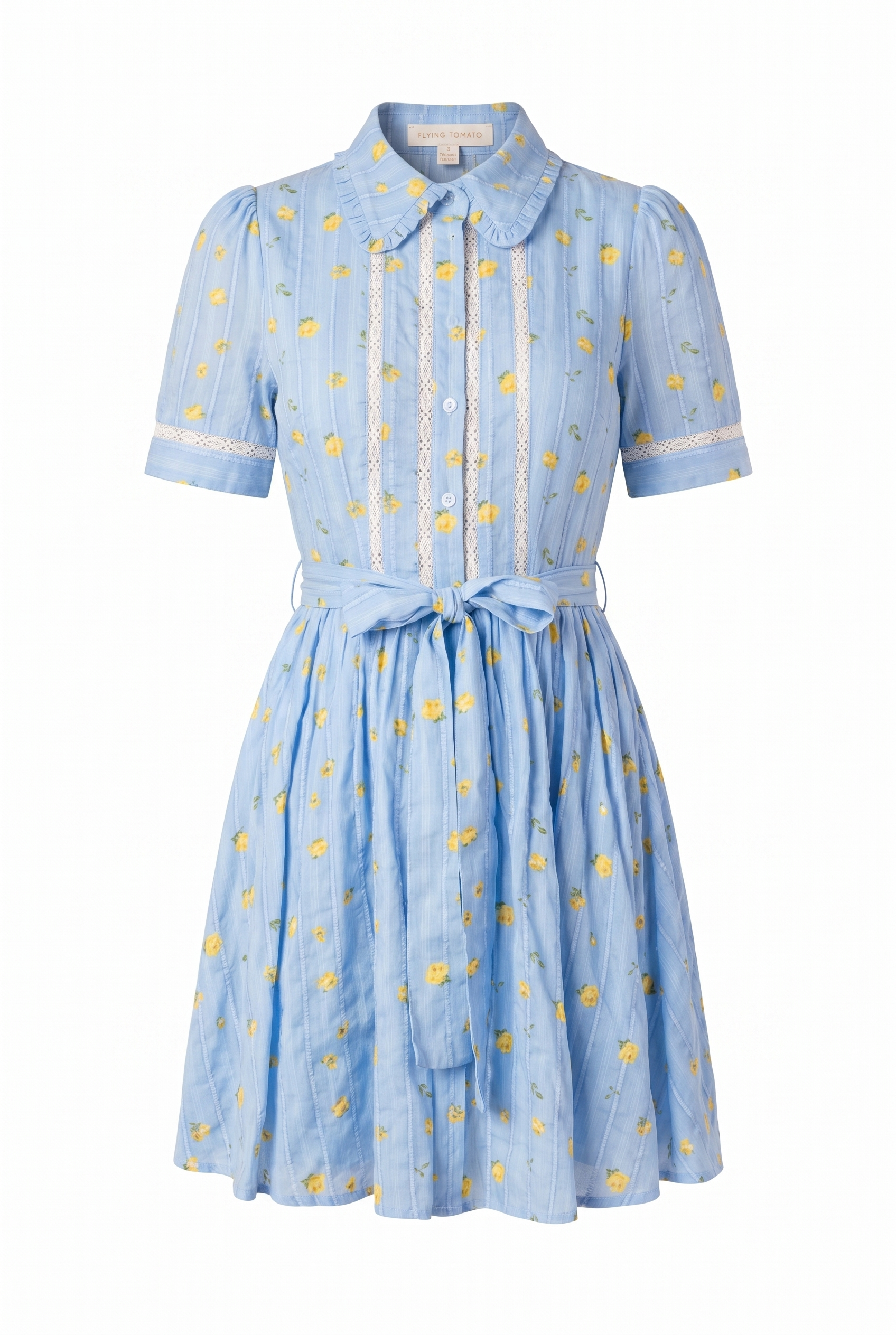 Starlit Skies Woven Mini Dress in light blue — Soul Flow Apparel