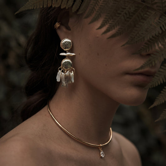 Tillie Pearl Statement Earrings — Soul Flow Apparel