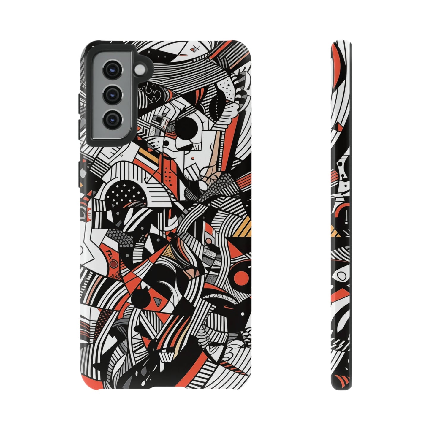 Abstract Doodle #3 | Tough Phone Case, view 2048 — Soul Flow Apparel