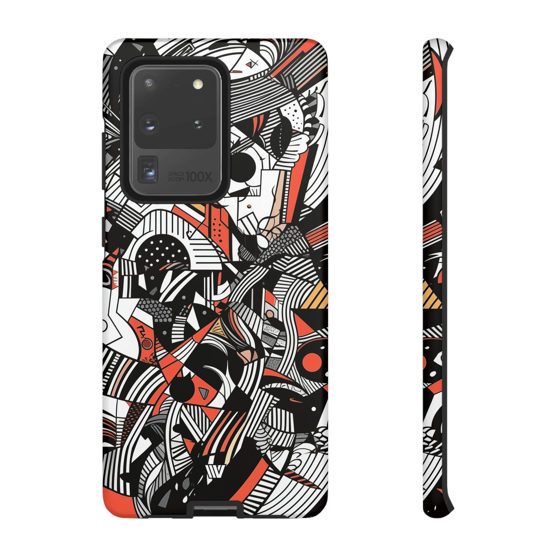 Abstract Doodle #3 | Tough Phone Case, view 2048 — Soul Flow Apparel