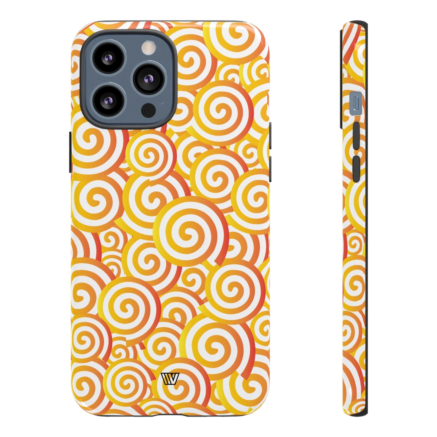 Abstract Spiral Orange | Tough Phone Case, view 2048 — Soul Flow Apparel