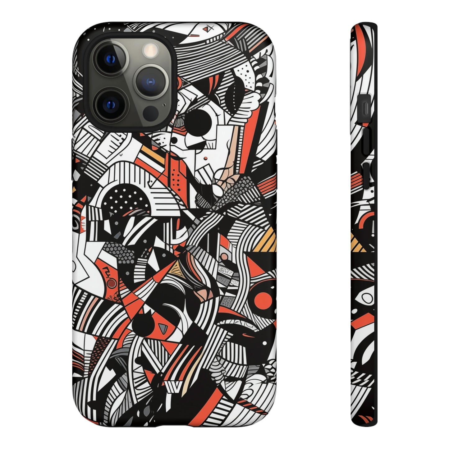 Abstract Doodle #3 | Tough Phone Case, view 2048 — Soul Flow Apparel
