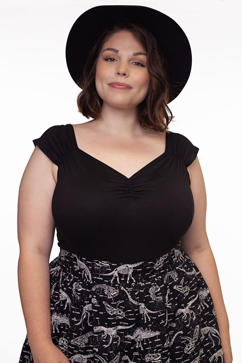 Isabel Top in Black in p3, view 4014 — Soul Flow Apparel