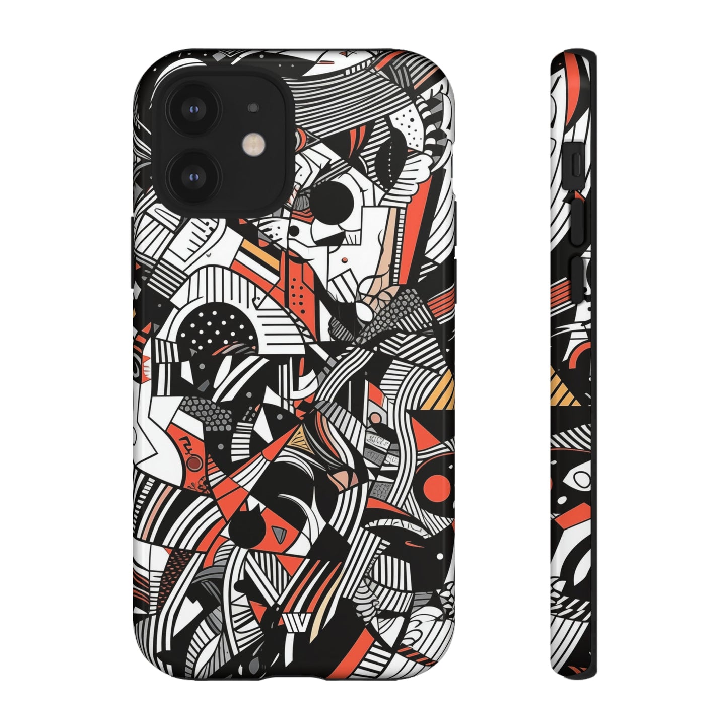 Abstract Doodle #3 | Tough Phone Case, view 2048 — Soul Flow Apparel