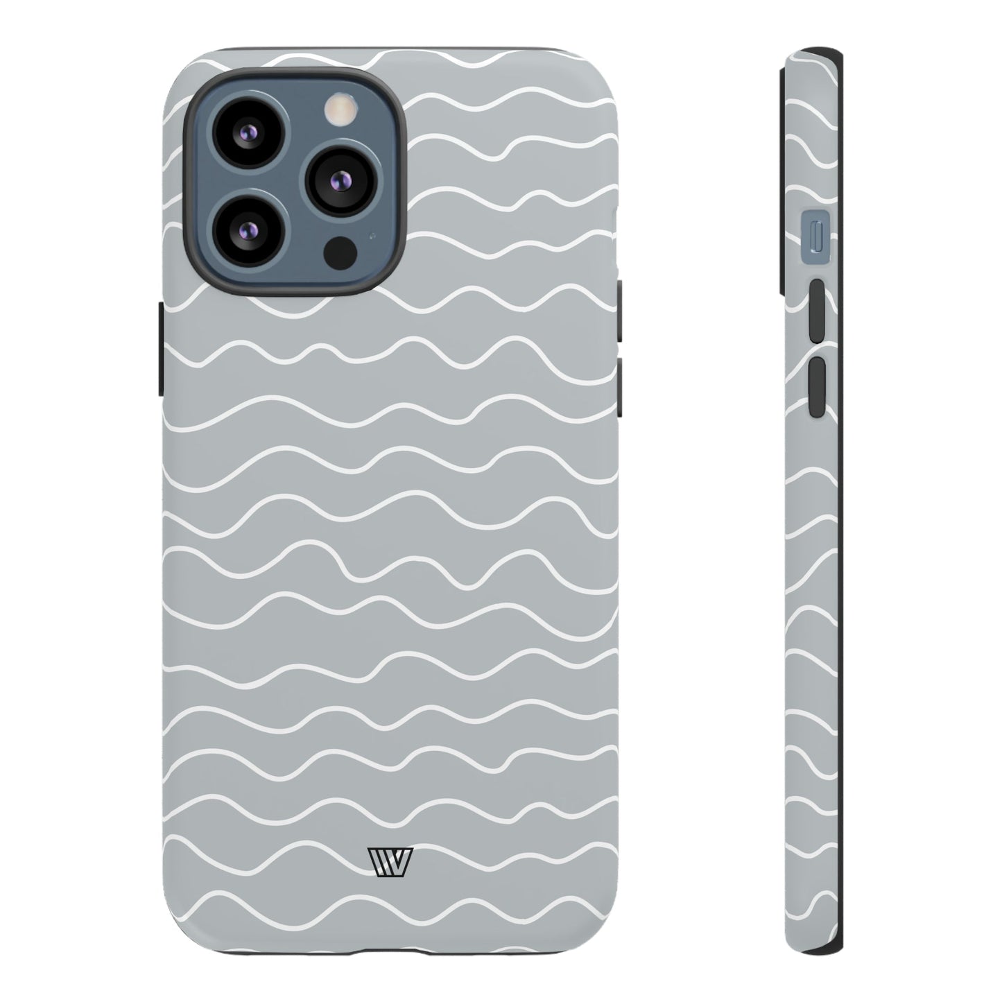 Gray Waves | Tough Phone Case, view 2048 — Soul Flow Apparel