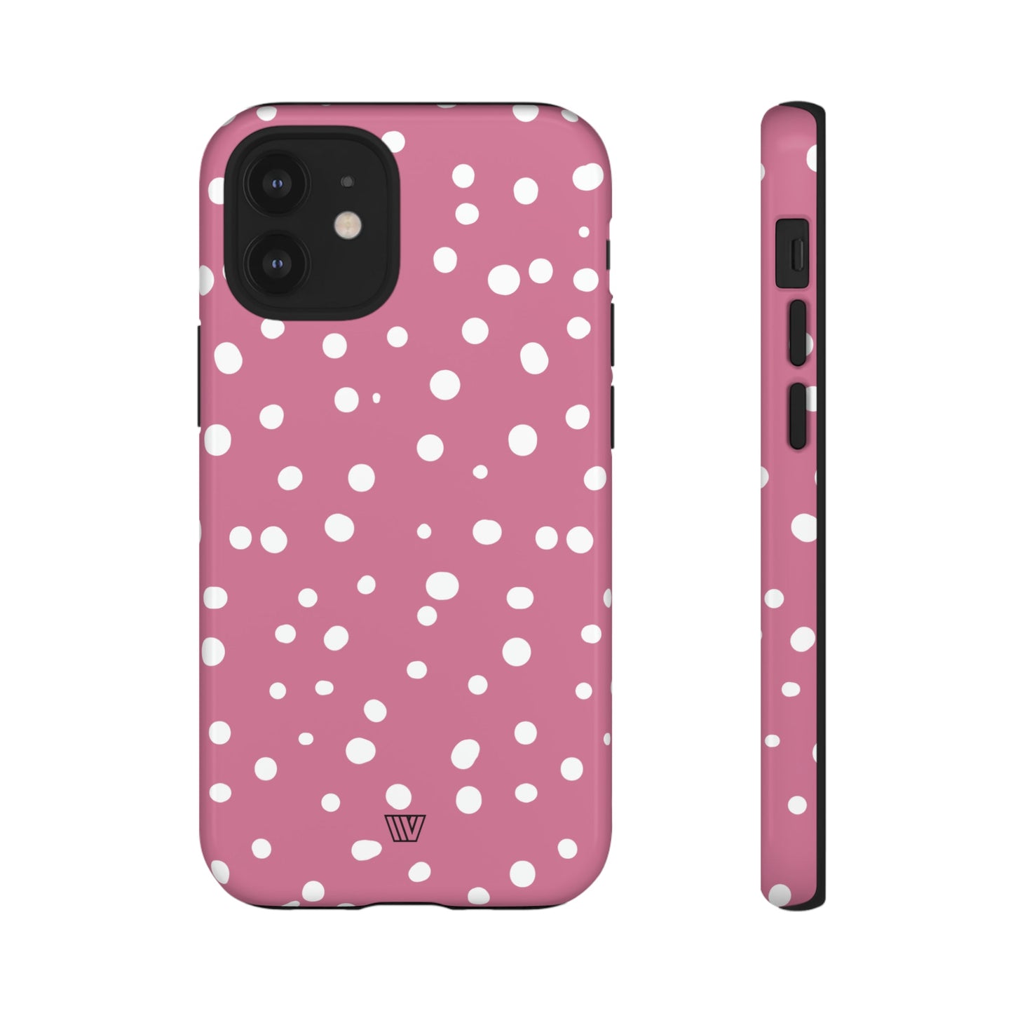 Blush Red Dots | Tough Phone Case, view 2048 — Soul Flow Apparel