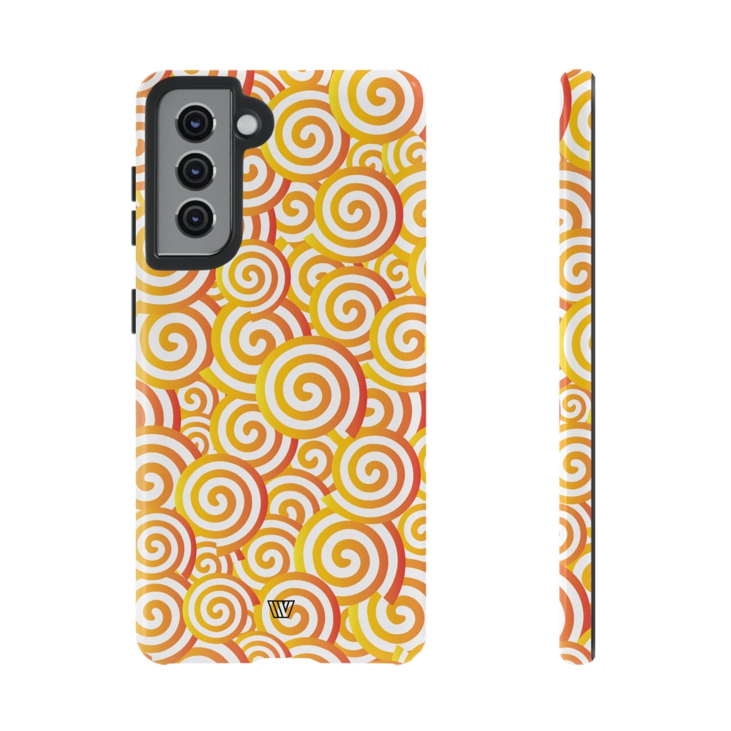 Abstract Spiral Orange | Tough Phone Case, view 2048 — Soul Flow Apparel