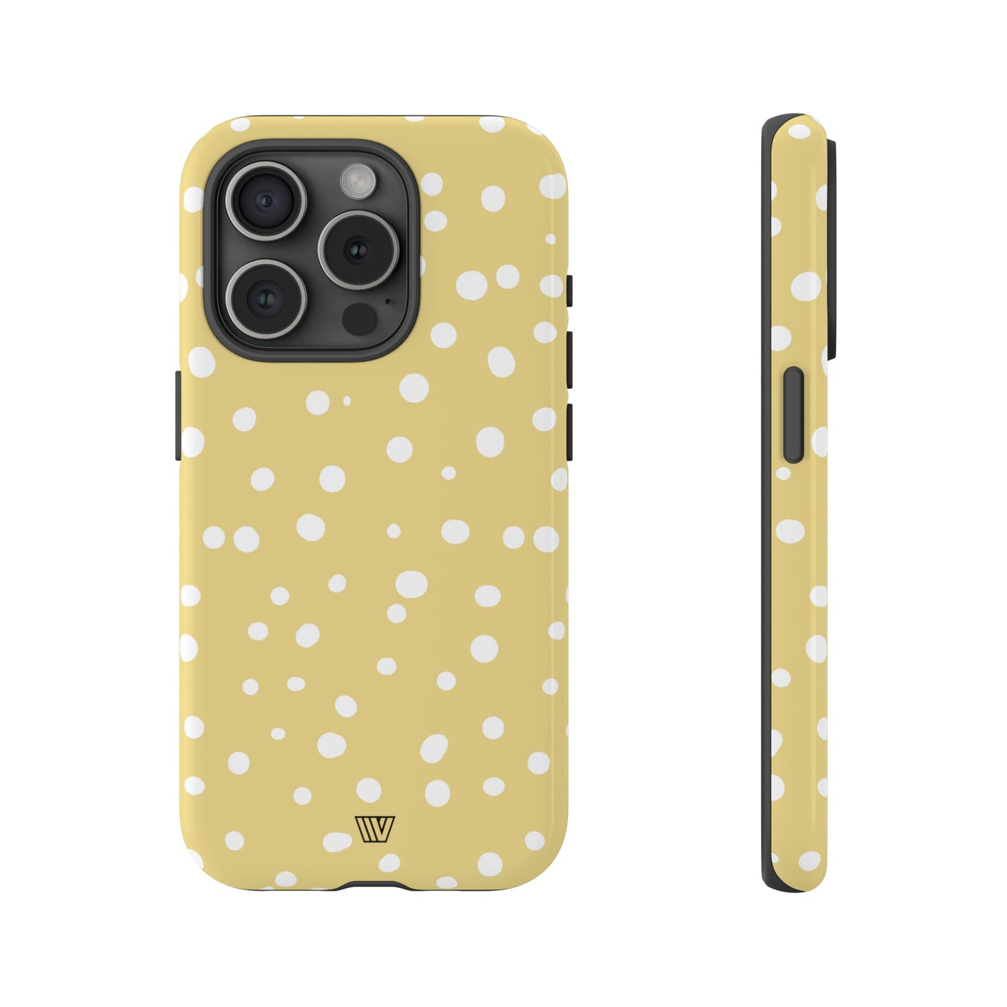 Muted Yellow Dots | Tough Phone Case, view 2048 — Soul Flow Apparel