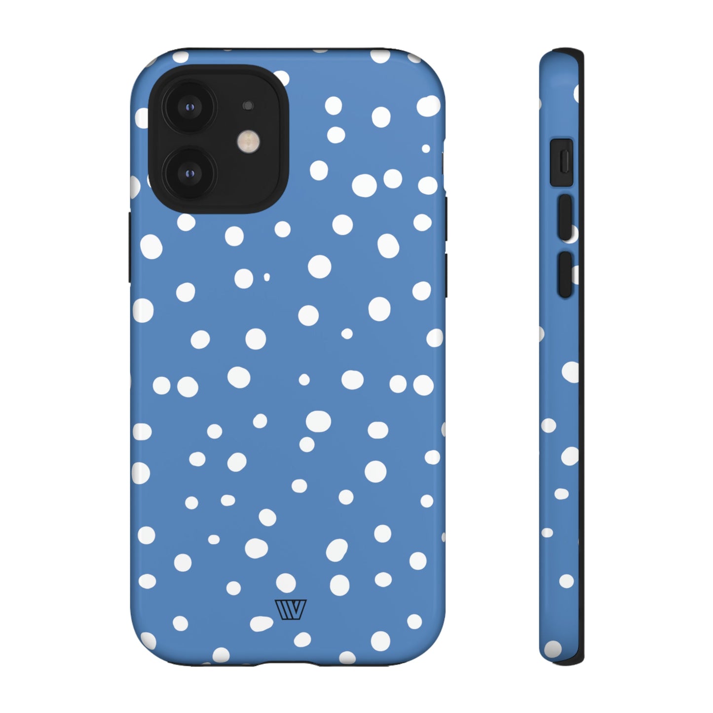 Dusty Blue Dots | Tough Phone Case, view 2048 — Soul Flow Apparel