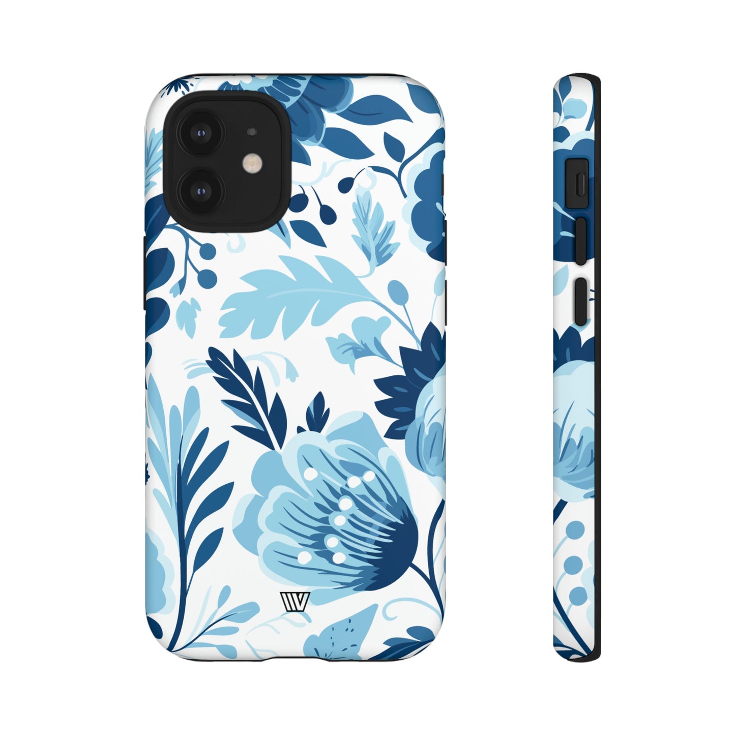Blue White Flowers | Tough Phone Case, view 2048 — Soul Flow Apparel