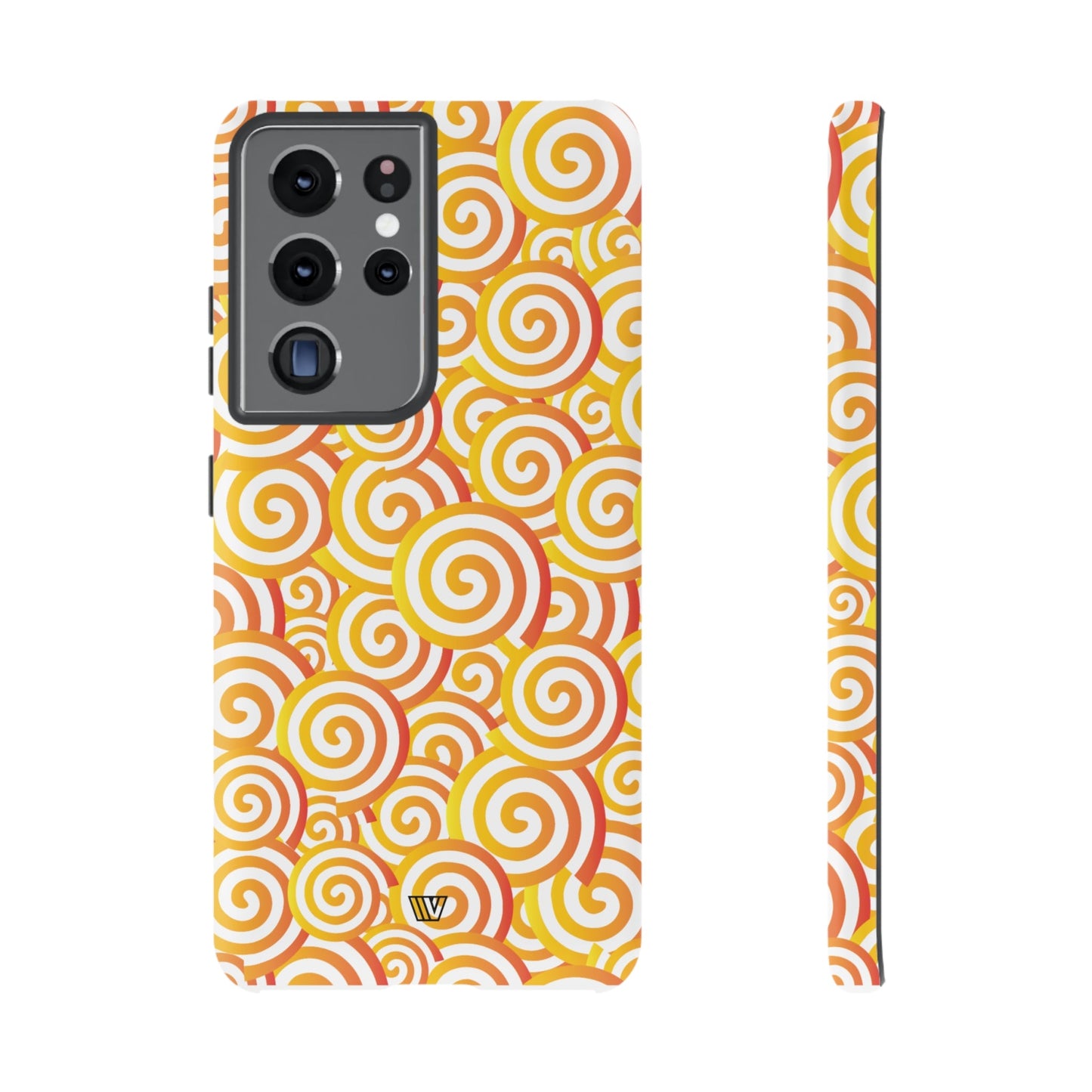 Abstract Spiral Orange | Tough Phone Case, view 2048 — Soul Flow Apparel