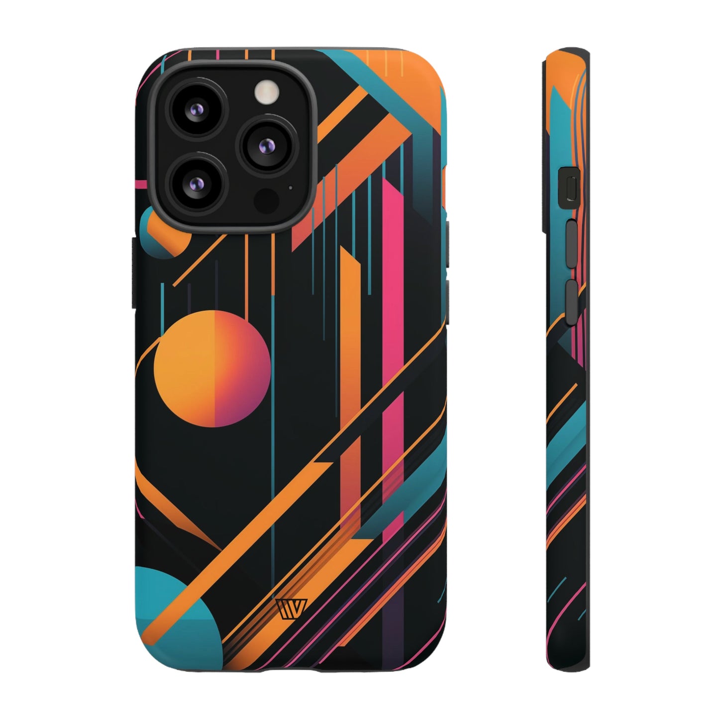 Bold Retro Lines | Tough Phone Case, view 2048 — Soul Flow Apparel