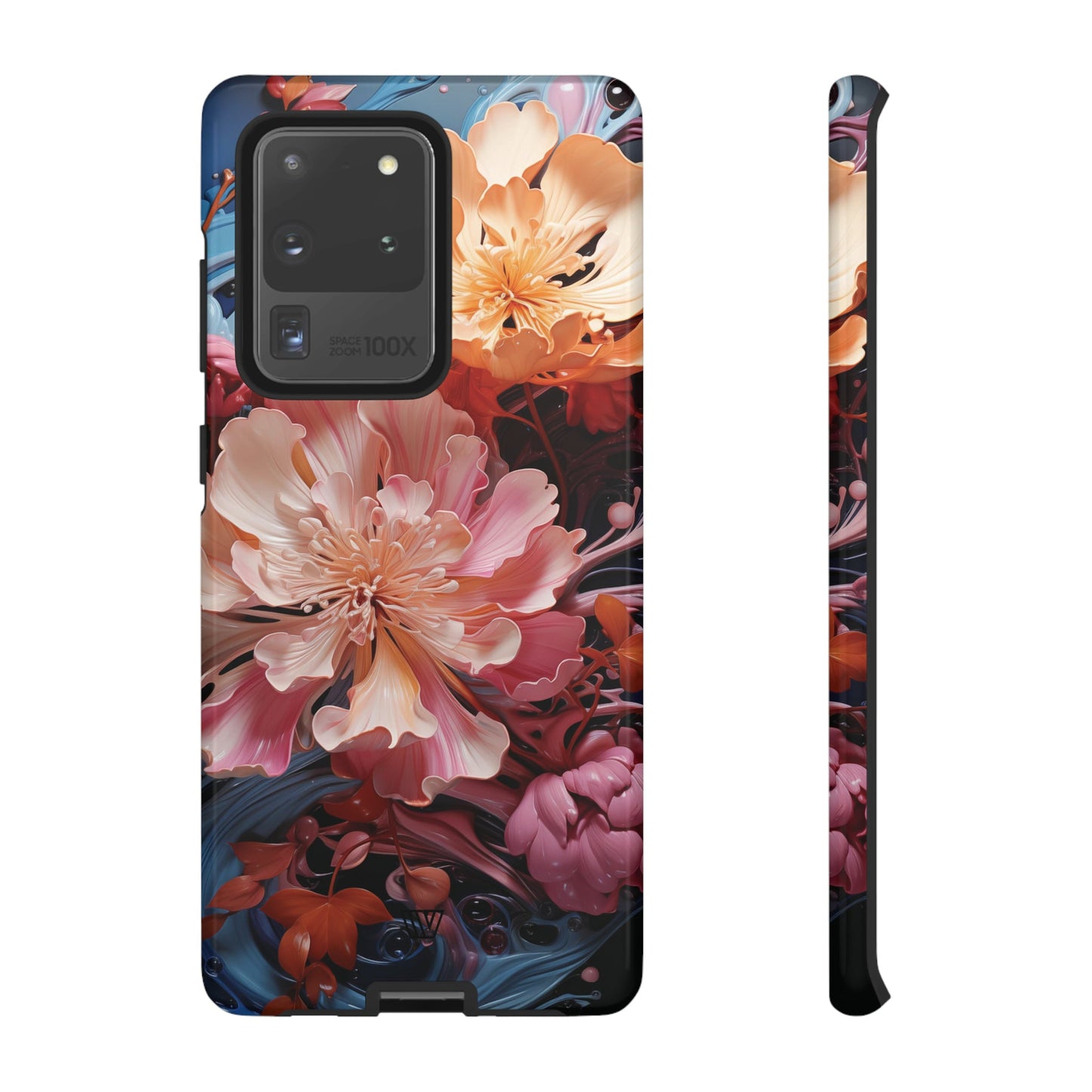 Paint Swirl Flowers | Tough Phone Case, view 2048 — Soul Flow Apparel