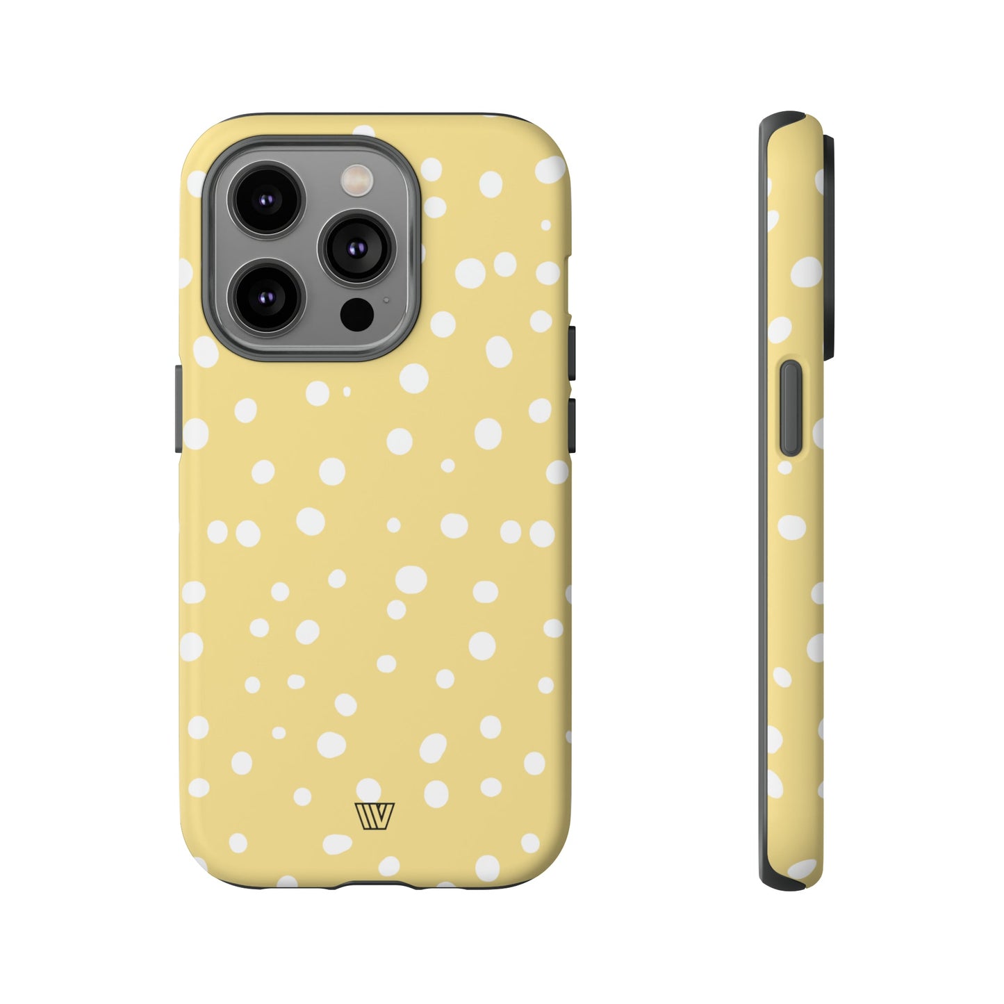 Muted Yellow Dots | Tough Phone Case, view 2048 — Soul Flow Apparel