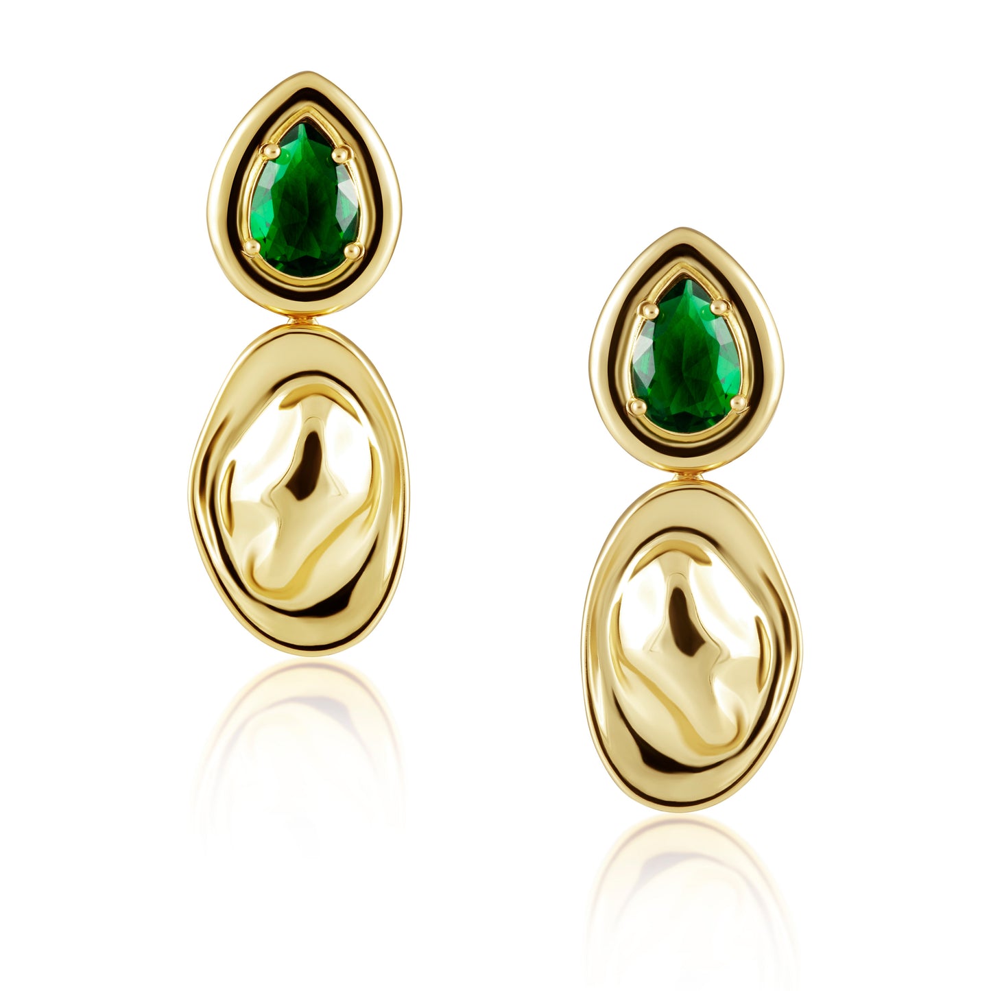 Virginia Emerald Drop Earring — Soul Flow Apparel
