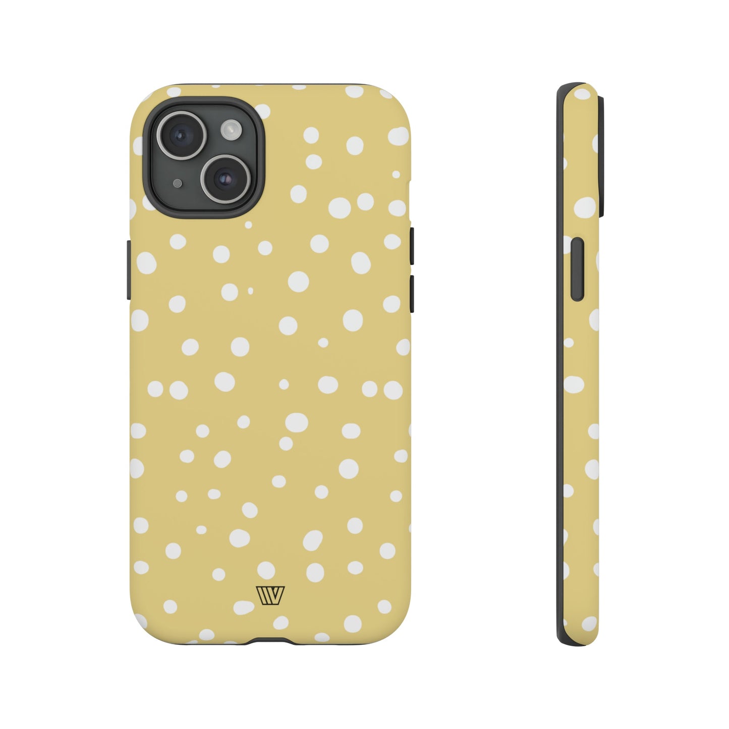 Muted Yellow Dots | Tough Phone Case, view 2048 — Soul Flow Apparel