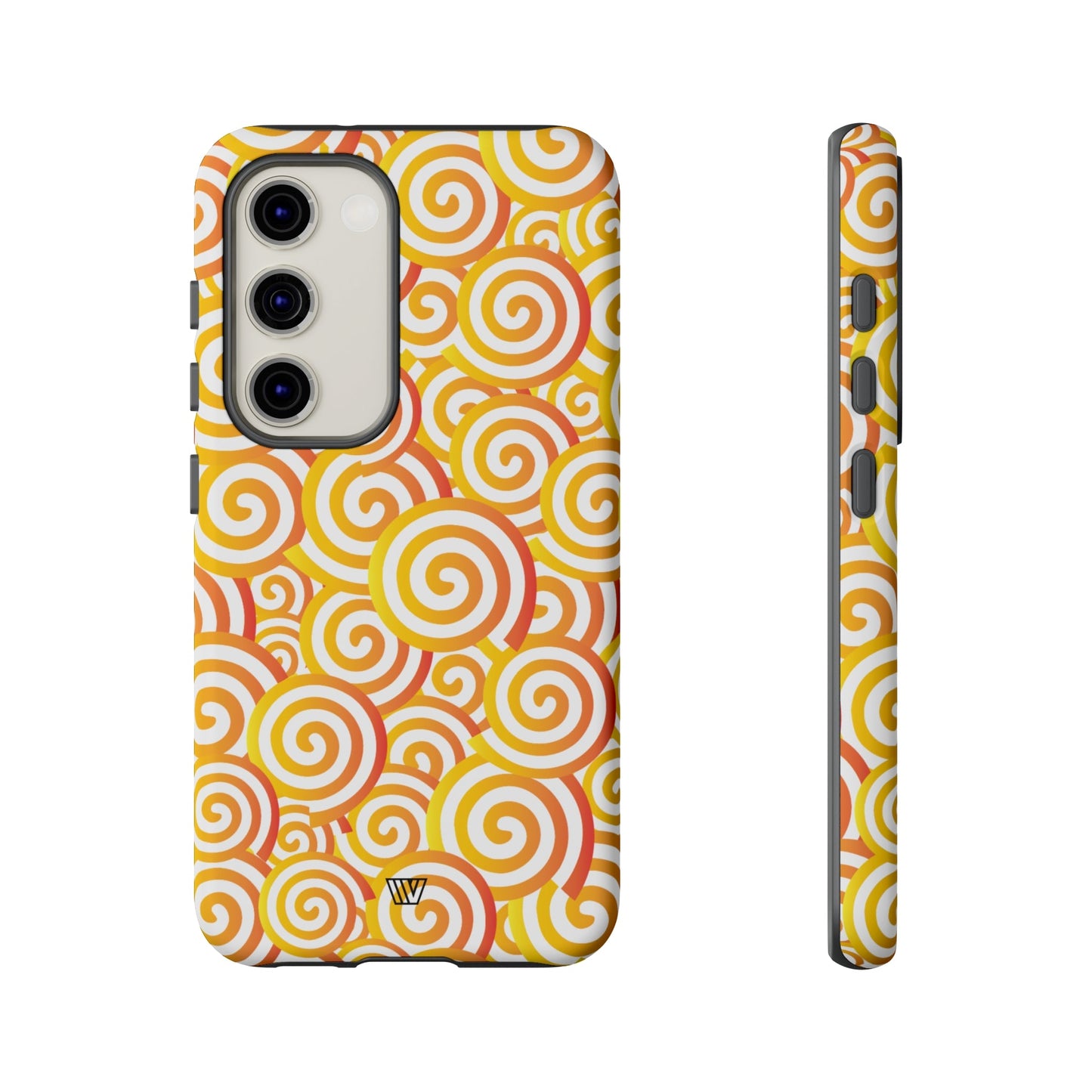Abstract Spiral Orange | Tough Phone Case, view 2048 — Soul Flow Apparel