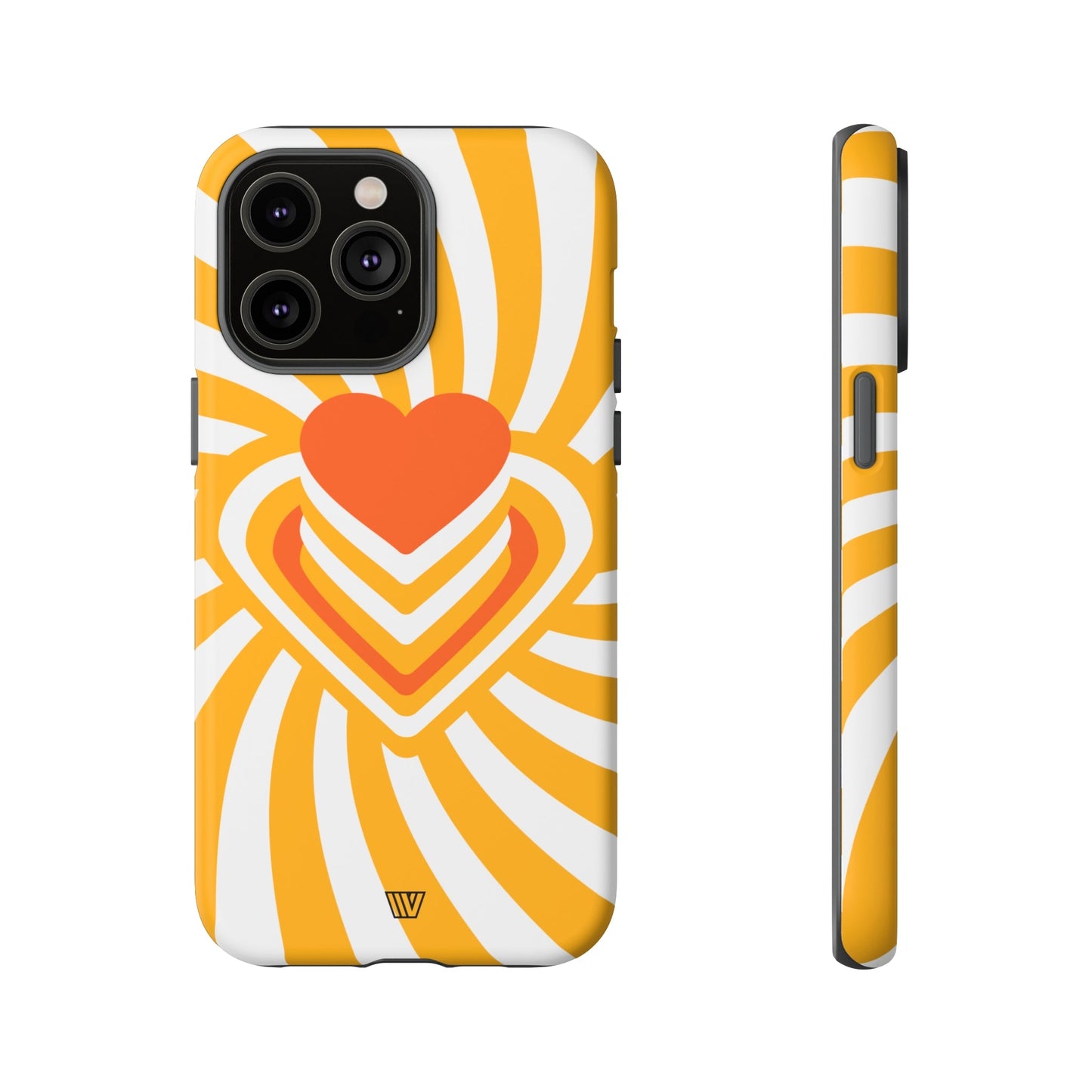 Heart Ray Stack | Tough Phone Case, view 2048 — Soul Flow Apparel