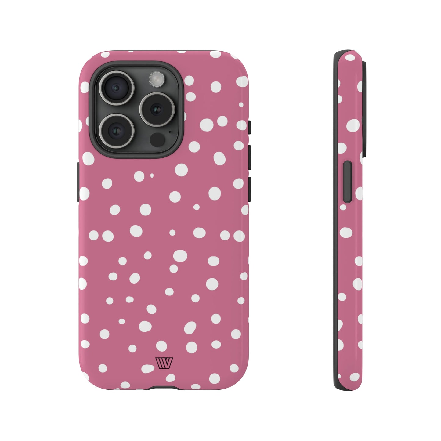 Blush Red Dots | Tough Phone Case, view 2048 — Soul Flow Apparel