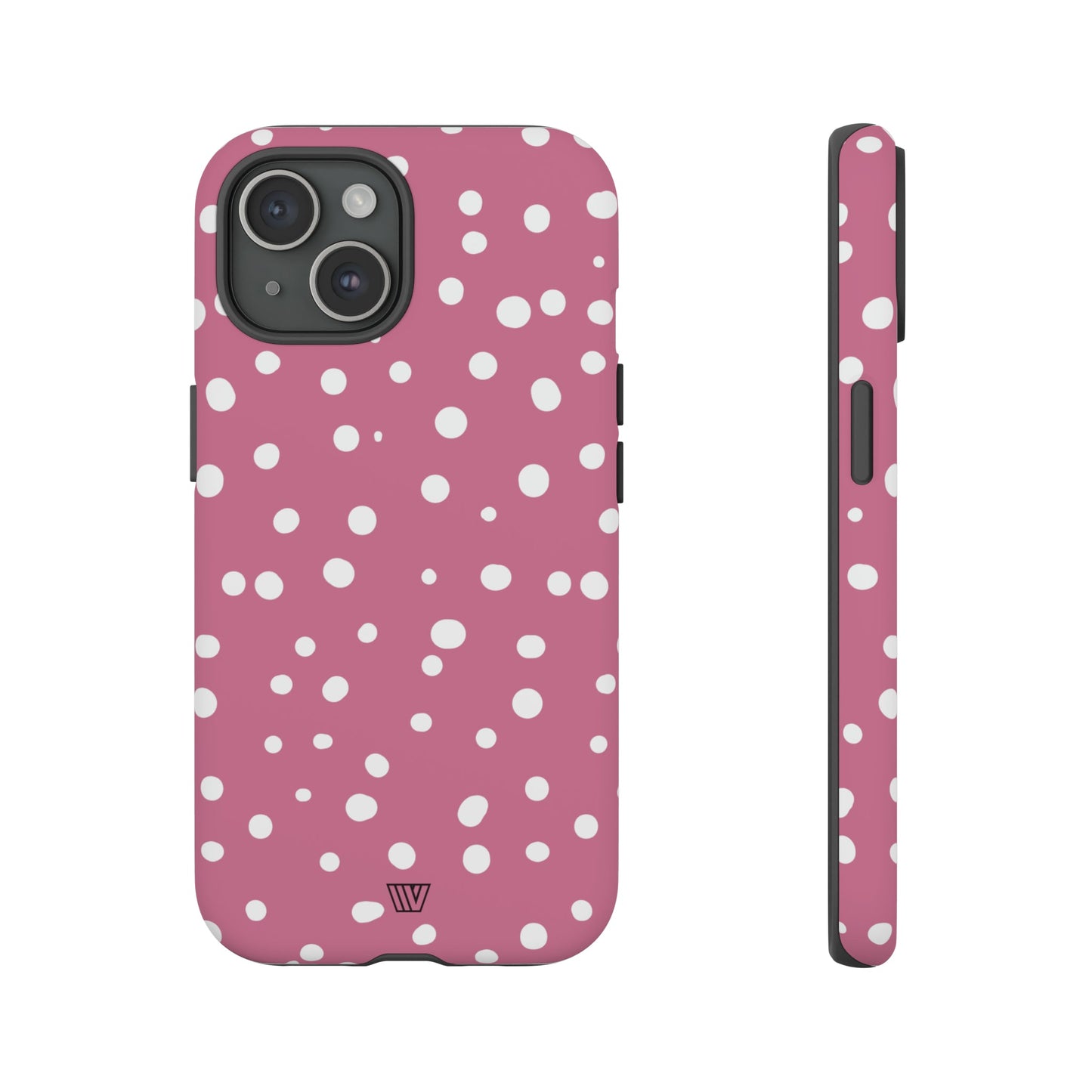 Blush Red Dots | Tough Phone Case, view 2048 — Soul Flow Apparel