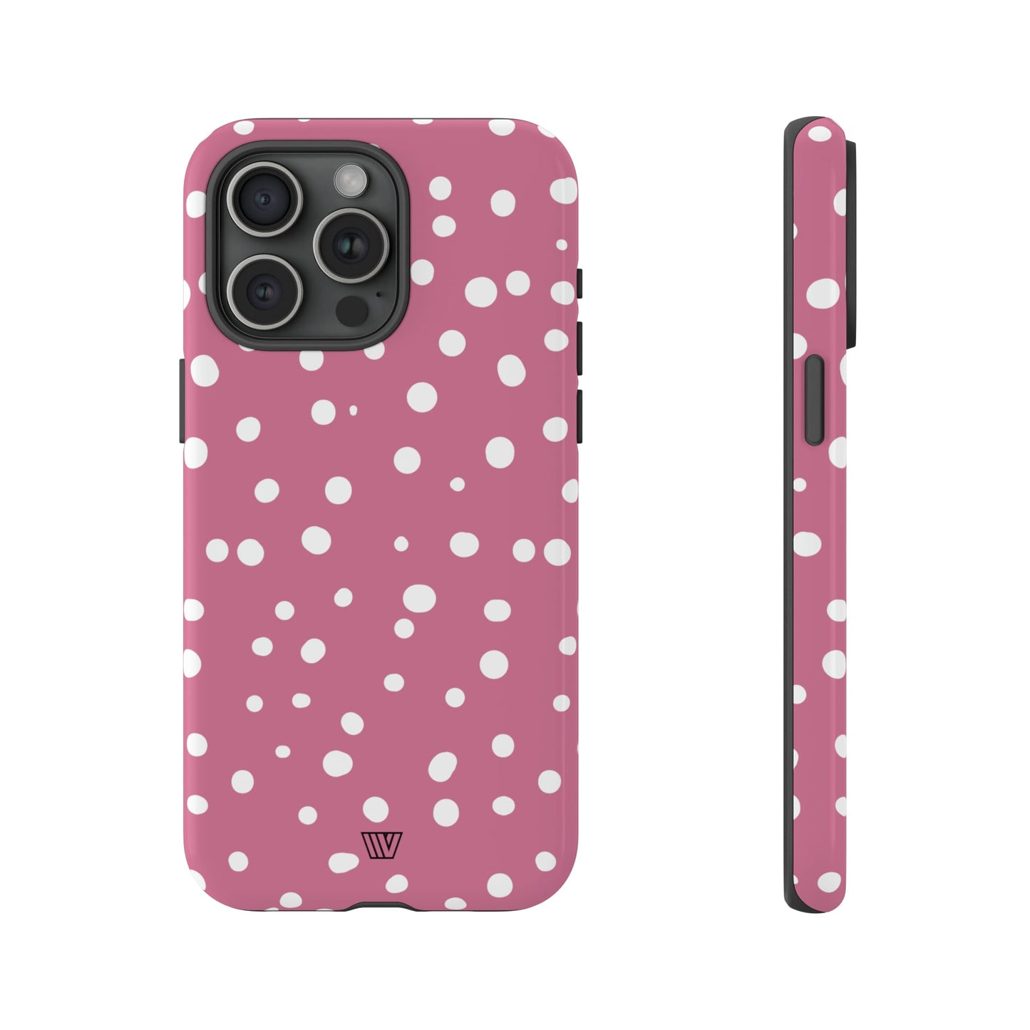 Blush Red Dots | Tough Phone Case, view 2048 — Soul Flow Apparel