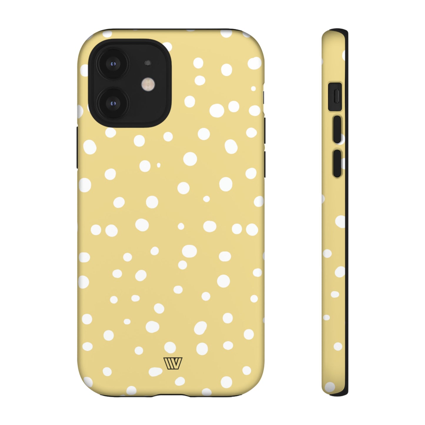 Muted Yellow Dots | Tough Phone Case, view 2048 — Soul Flow Apparel