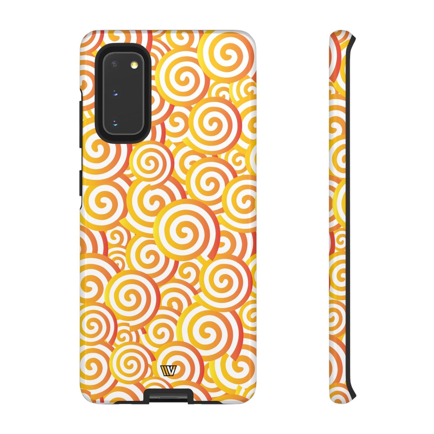 Abstract Spiral Orange | Tough Phone Case, view 2048 — Soul Flow Apparel