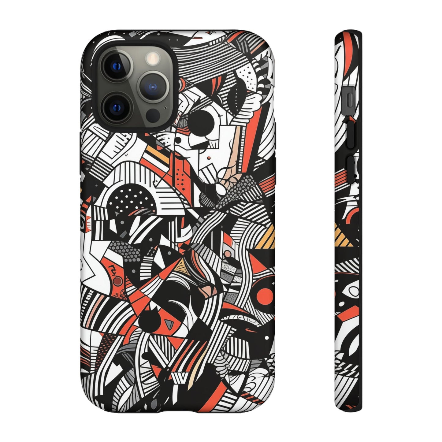 Abstract Doodle #3 | Tough Phone Case, view 2048 — Soul Flow Apparel
