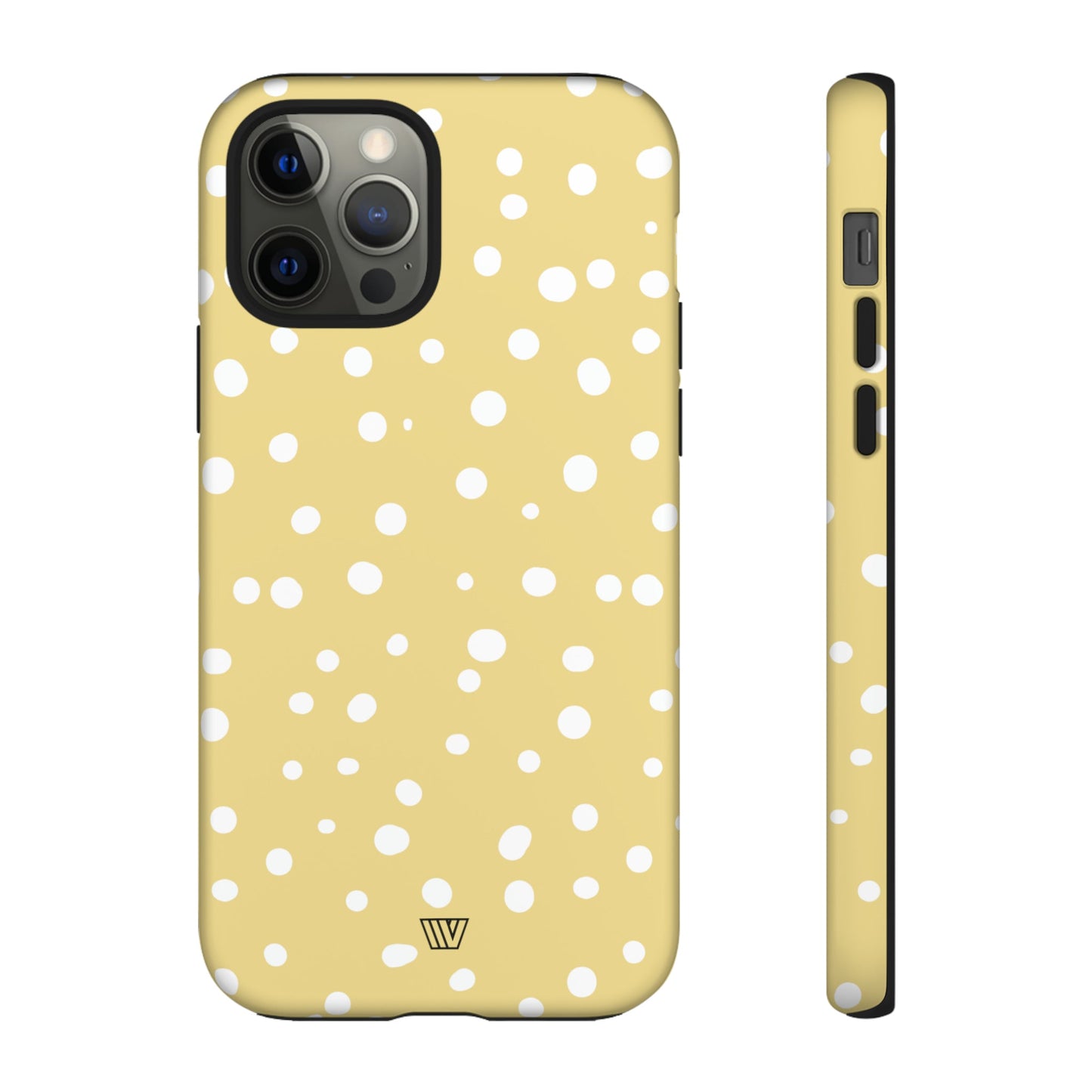 Muted Yellow Dots | Tough Phone Case, view 2048 — Soul Flow Apparel